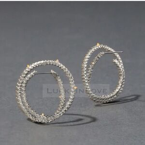 ALEXIS BITTAR • Crystal Coiled Orbiting Spiked Earrings